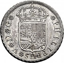 Large Obverse for 4 Reales 1730 coin