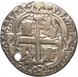 Large Reverse for 4 Reales 1703 coin