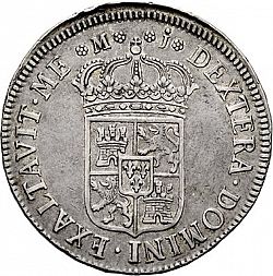 Large Reverse for 4 Reales 1709 coin