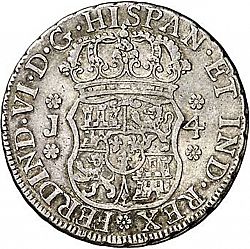 Large Obverse for 4 Reales 1756 coin