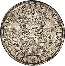 Large Obverse for 4 Reales 1757 coin