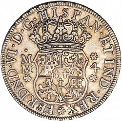Large Obverse for 4 Reales 1758 coin