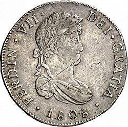 Large Obverse for 4 Reales 1808 coin