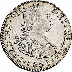 Large Obverse for 4 Reales 1808 coin