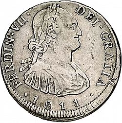 Large Obverse for 4 Reales 1811 coin