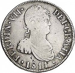 Large Obverse for 4 Reales 1811 coin