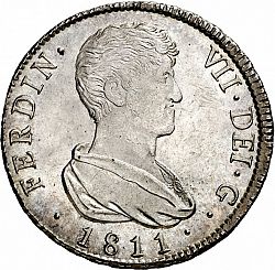Large Obverse for 4 Reales 1811 coin