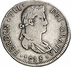 Large Obverse for 4 Reales 1815 coin