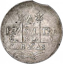 Large Obverse for 4 Reales 1819 coin