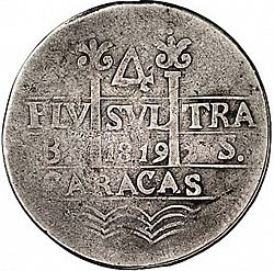 Large Obverse for 4 Reales 1819 coin