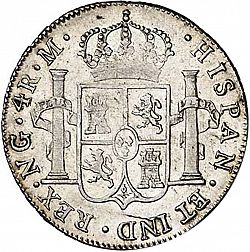 Large Reverse for 4 Reales 1808 coin