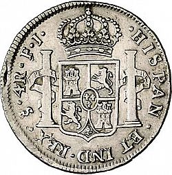 Large Reverse for 4 Reales 1811 coin