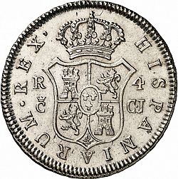 Large Reverse for 4 Reales 1812 coin