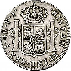 Large Reverse for 4 Reales 1813 coin