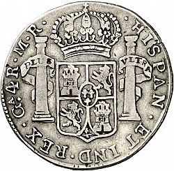 Large Reverse for 4 Reales 1815 coin