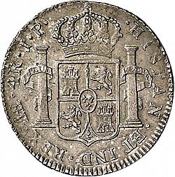Large Reverse for 4 Reales 1818 coin