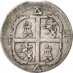 Large Reverse for 4 Reales 1819 coin