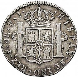 Large Reverse for 4 Reales 1822 coin