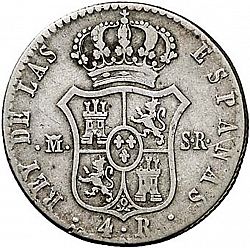 Large Reverse for 4 Reales 1823 coin