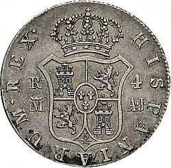 Large Reverse for 4 Reales 1824 coin