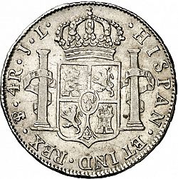 Large Reverse for 4 Reales 1825 coin