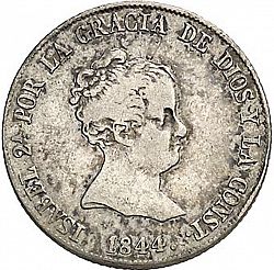 Large Obverse for 4 Reales 1844 coin