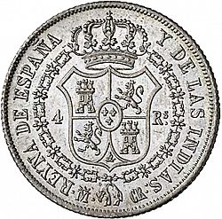 Large Reverse for 4 Reales 1836 coin