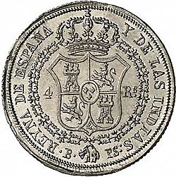 Large Reverse for 4 Reales 1836 coin