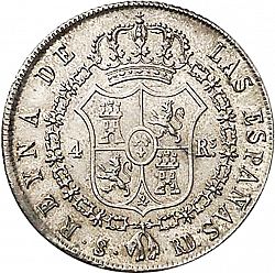 Large Reverse for 4 Reales 1839 coin