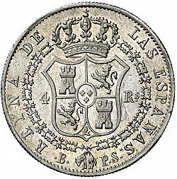 Large Reverse for 4 Reales 1840 coin