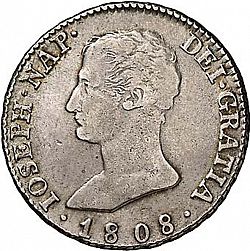 Large Obverse for 4 Reales 1808 coin