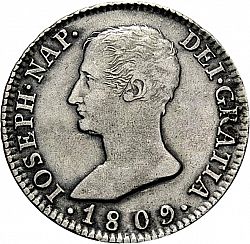 Large Obverse for 4 Reales 1809 coin