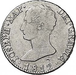 Large Obverse for 4 Reales 1812 coin