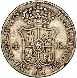 Large Reverse for 4 Reales 1811 coin