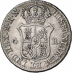 Large Reverse for 4 Reales 1813 coin