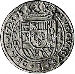 Large Obverse for 4 Reales 1725 coin