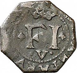 Large Obverse for 4 Cornados 1745 coin