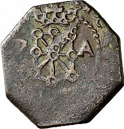 Large Reverse for 4 Cornados 1748 coin
