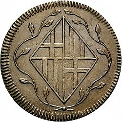 Large Obverse for 4 Cuartos 1808 coin
