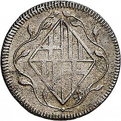 Large Obverse for 4 Cuartos 1808 coin