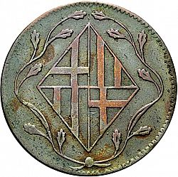 Large Obverse for 4 Cuartos 1813 coin