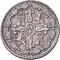 Large Reverse for 4 Maravedies 1776 coin