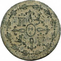 Large Reverse for 4 Maravedies 1778 coin
