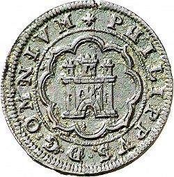 Large Obverse for 4 Maravedíes 1597 coin