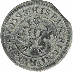Large Obverse for 4 Maravedies 1603 coin
