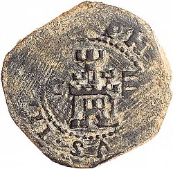 Large Obverse for 4 Maravedies 1605 coin
