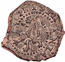Large Reverse for 4 Maravedies 1602 coin