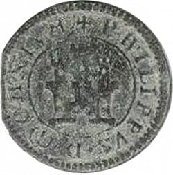 Large Reverse for 4 Maravedies 1603 coin