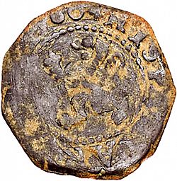 Large Reverse for 4 Maravedies 1604 coin