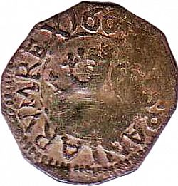 Large Reverse for 4 Maravedies 1604 coin